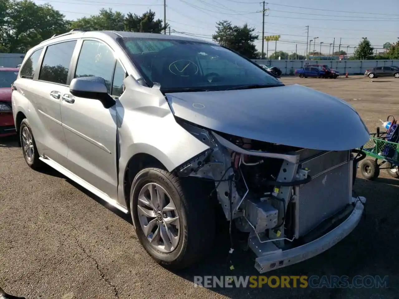 1 Photograph of a damaged car 5TDYRKEC4NS094931 TOYOTA SIENNA 2022