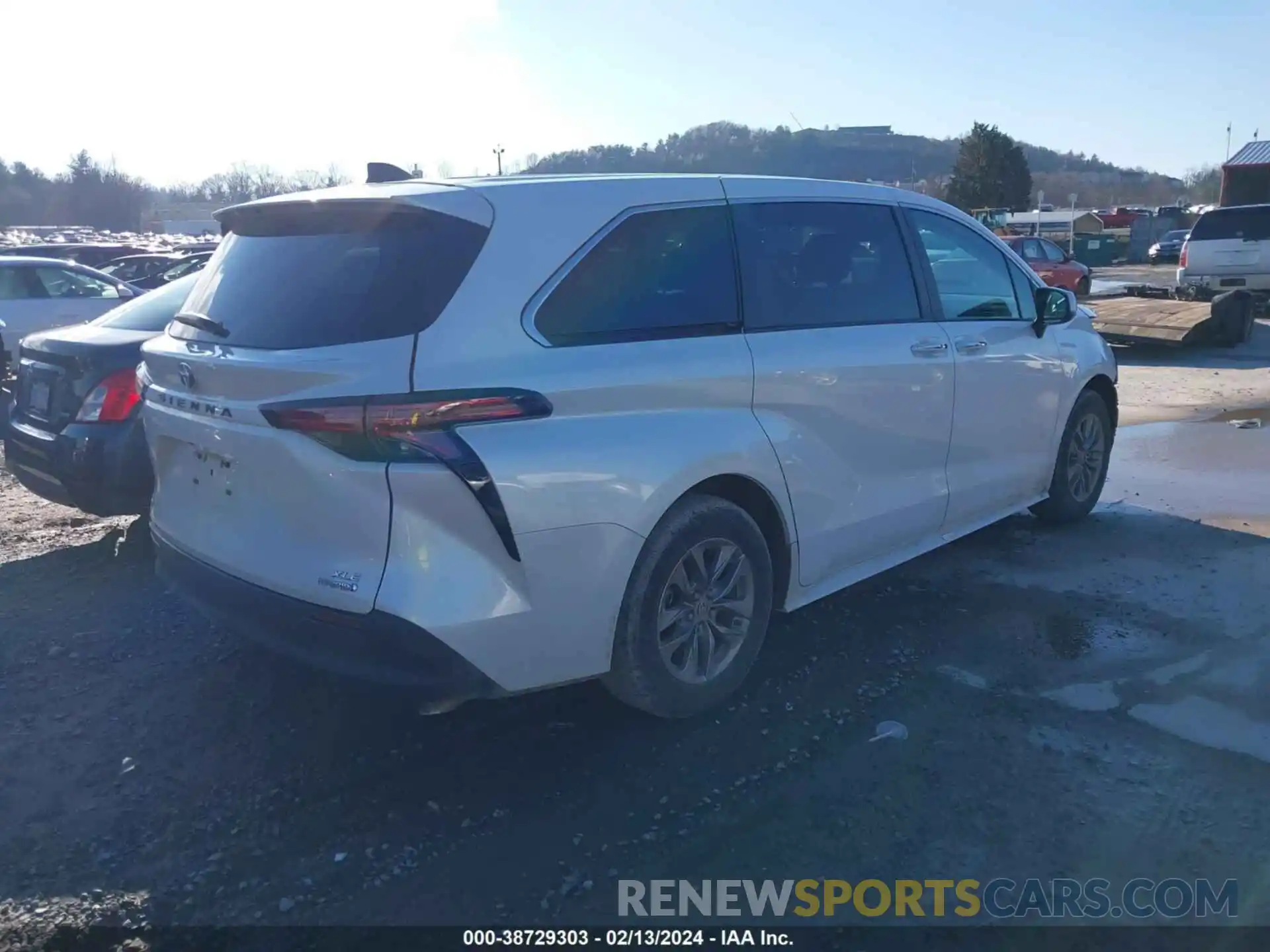 4 Фотография поврежденного автомобиля 5TDYRKEC4NS131265 TOYOTA SIENNA 2022