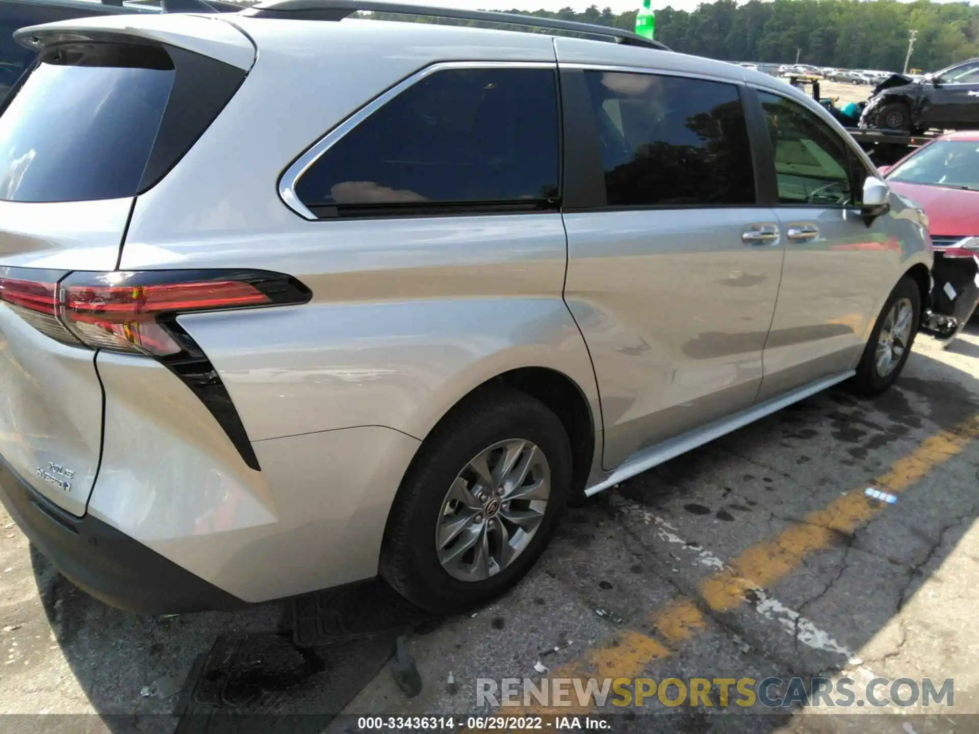 4 Фотография поврежденного автомобиля 5TDYRKEC5NS083596 TOYOTA SIENNA 2022