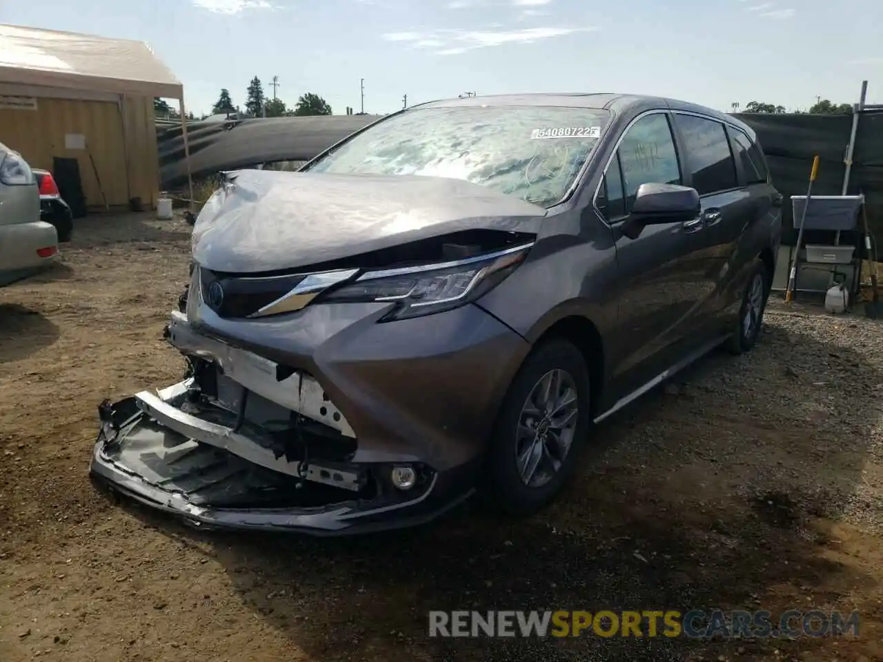 2 Photograph of a damaged car 5TDYRKEC5NS084506 TOYOTA SIENNA 2022