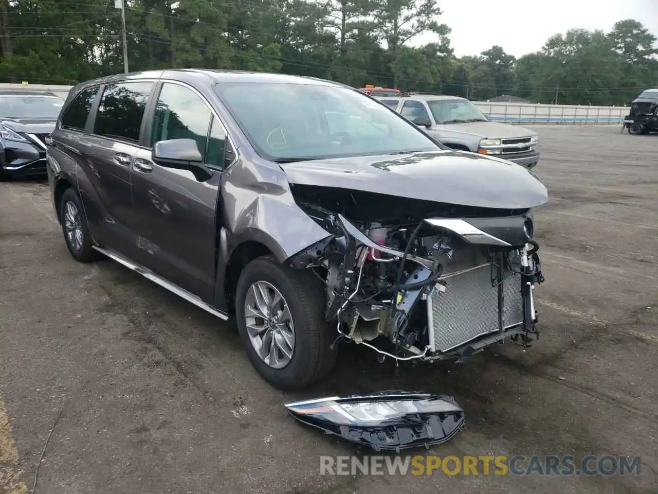 1 Photograph of a damaged car 5TDYRKEC7NS075550 TOYOTA SIENNA 2022