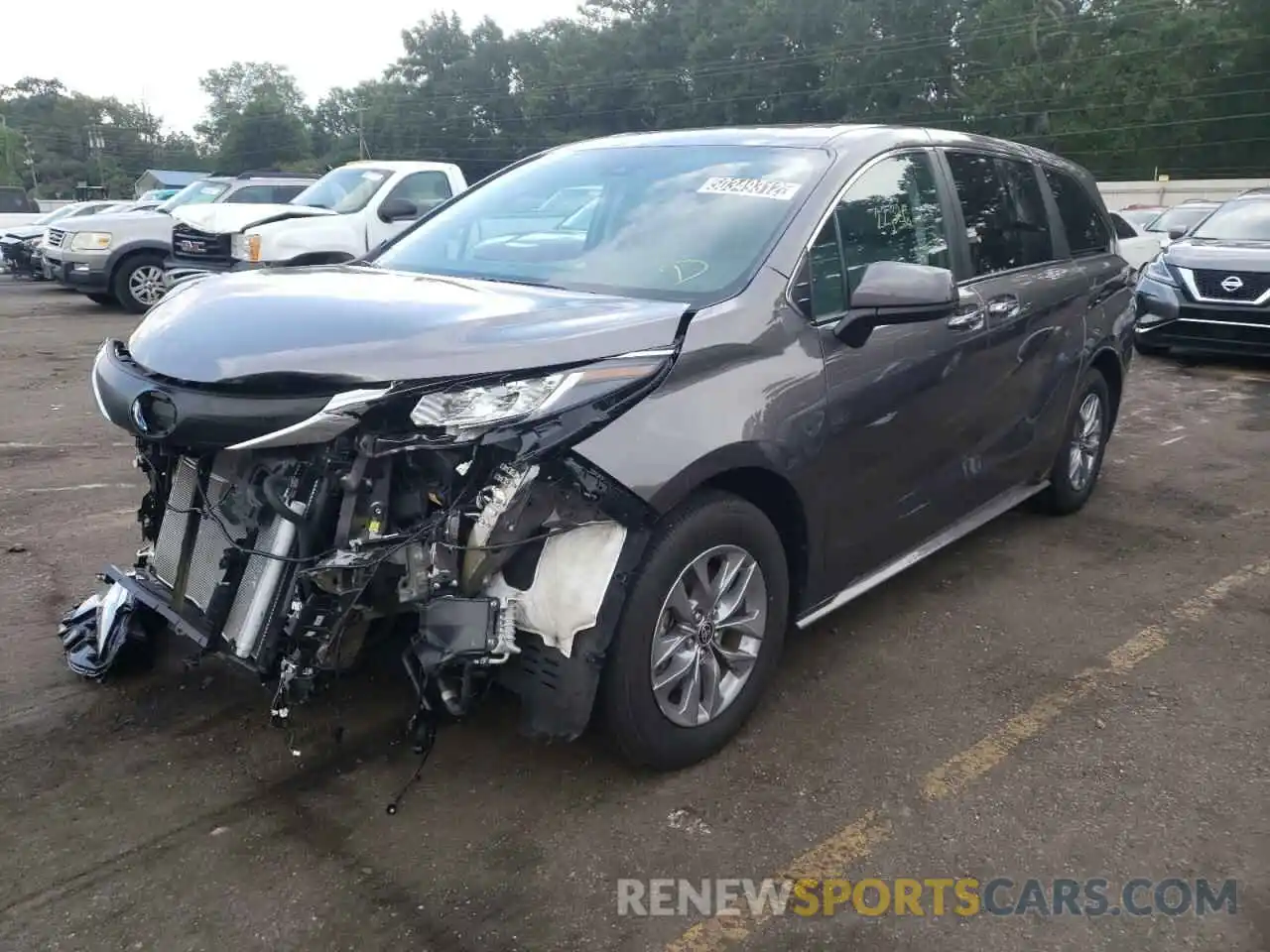 2 Photograph of a damaged car 5TDYRKEC7NS075550 TOYOTA SIENNA 2022