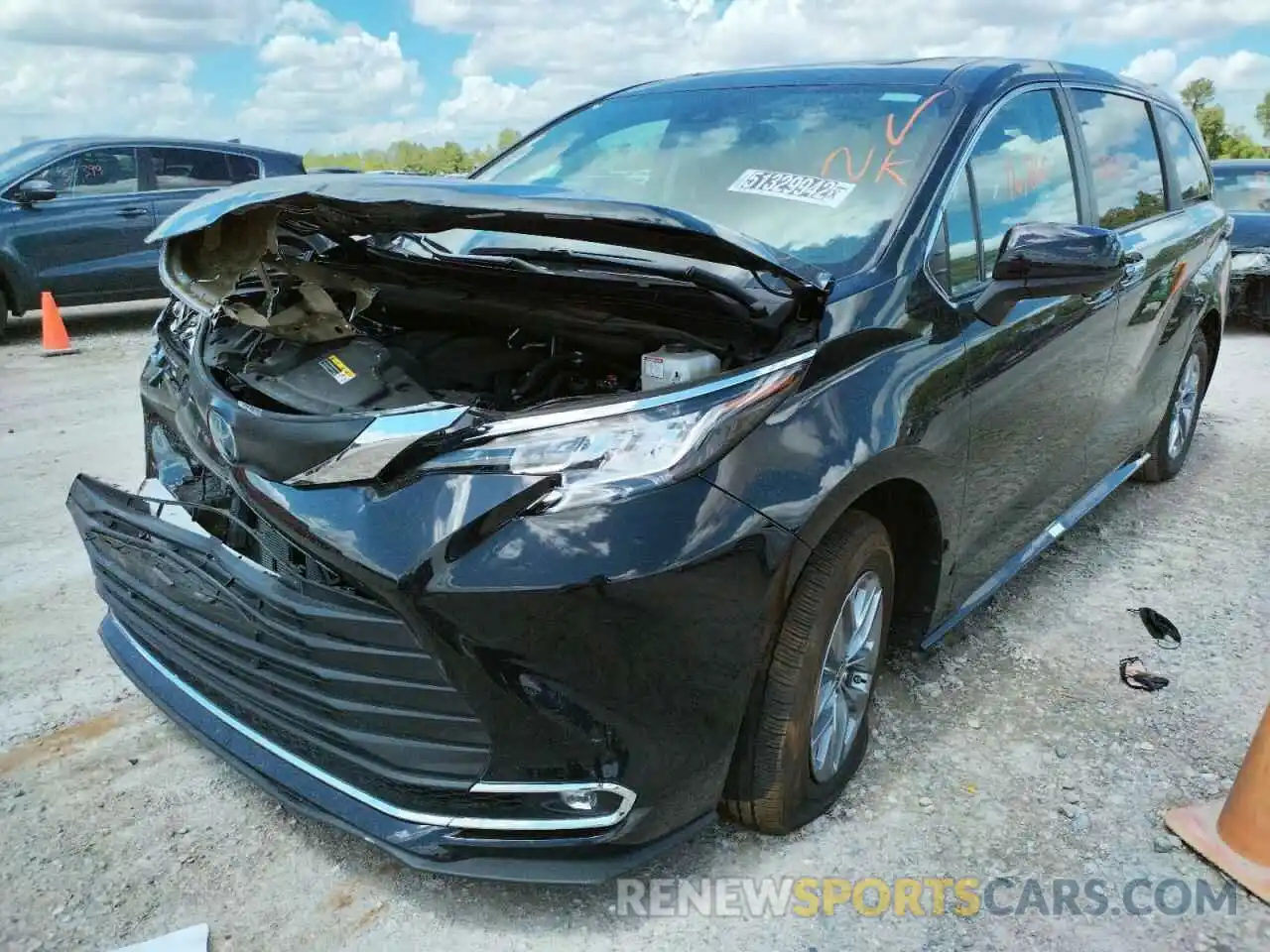 2 Photograph of a damaged car 5TDYRKEC9NS096674 TOYOTA SIENNA 2022