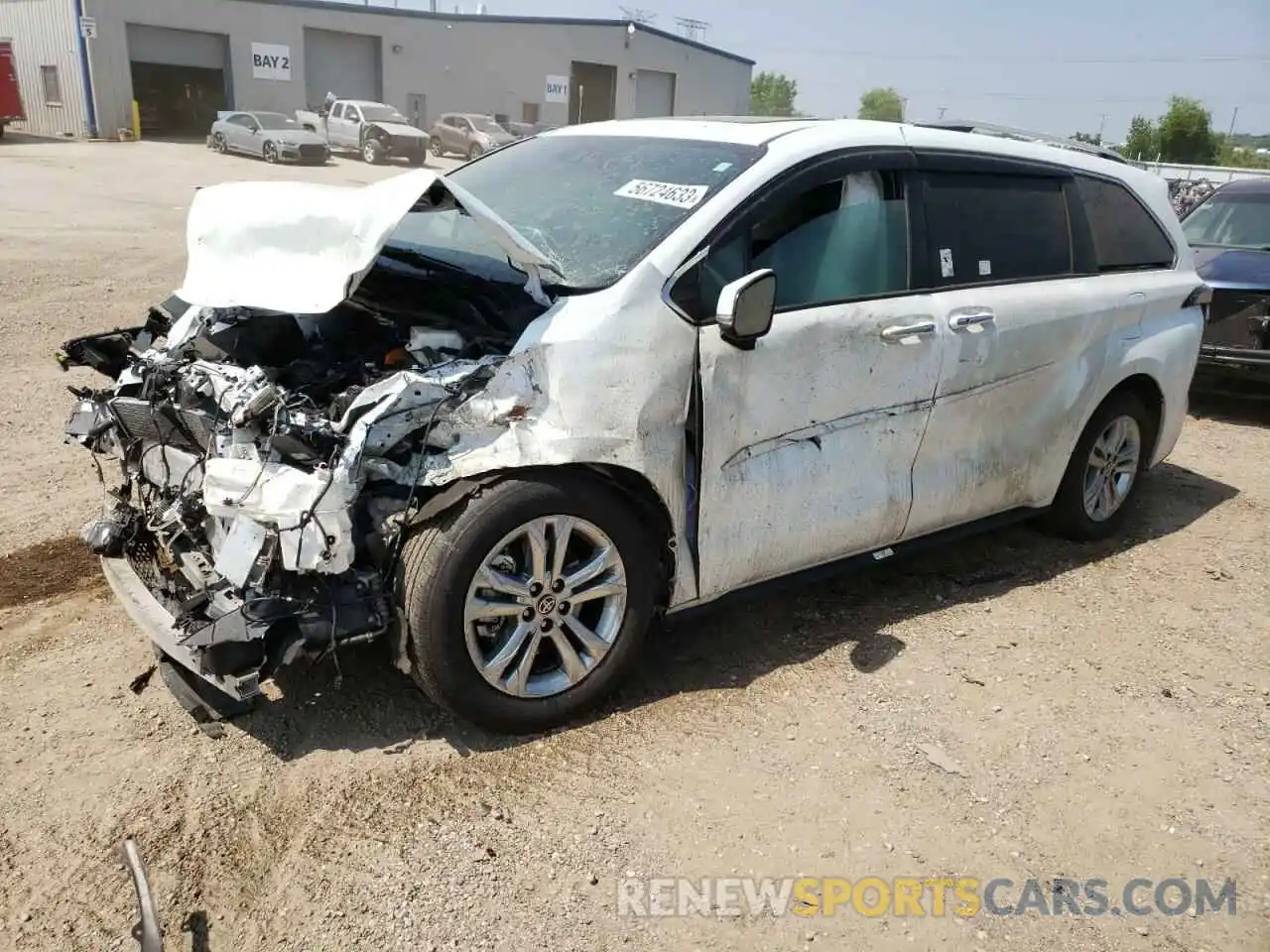 1 Photograph of a damaged car 5TDESKFC3PS082746 TOYOTA SIENNA 2023