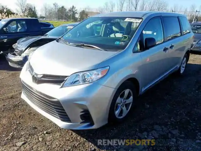 2 Photograph of a damaged car 5TDZZ3DC0LS022116 TOYOTA SIENNA L 2020