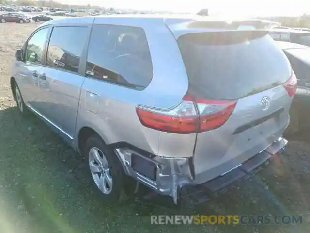 3 Photograph of a damaged car 5TDZZ3DC0LS022116 TOYOTA SIENNA L 2020