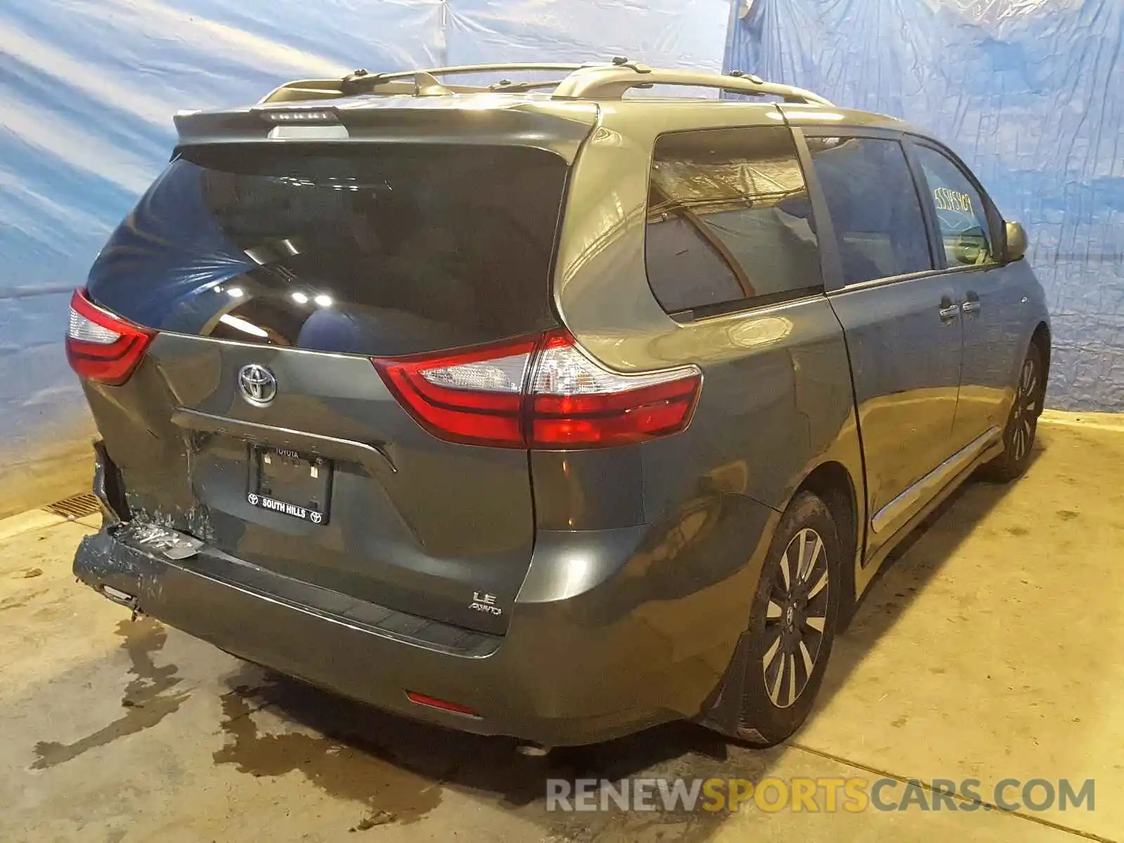 4 Фотография поврежденного автомобиля 5TDJZ3DC5KS212540 TOYOTA SIENNA LE 2019