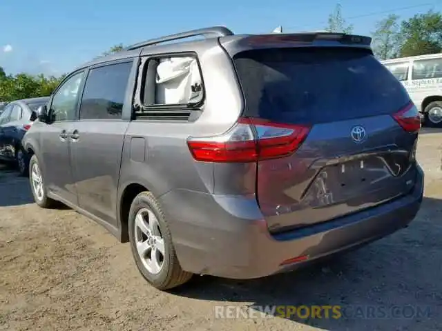 3 Photograph of a damaged car 5TDKZ3DC0KS017725 TOYOTA SIENNA LE 2019