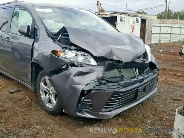 9 Photograph of a damaged car 5TDKZ3DC2KS012378 TOYOTA SIENNA LE 2019