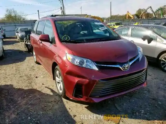 1 Photograph of a damaged car 5TDKZ3DC4KS992325 TOYOTA SIENNA LE 2019