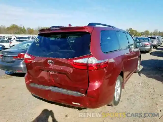 4 Photograph of a damaged car 5TDKZ3DC4KS992325 TOYOTA SIENNA LE 2019