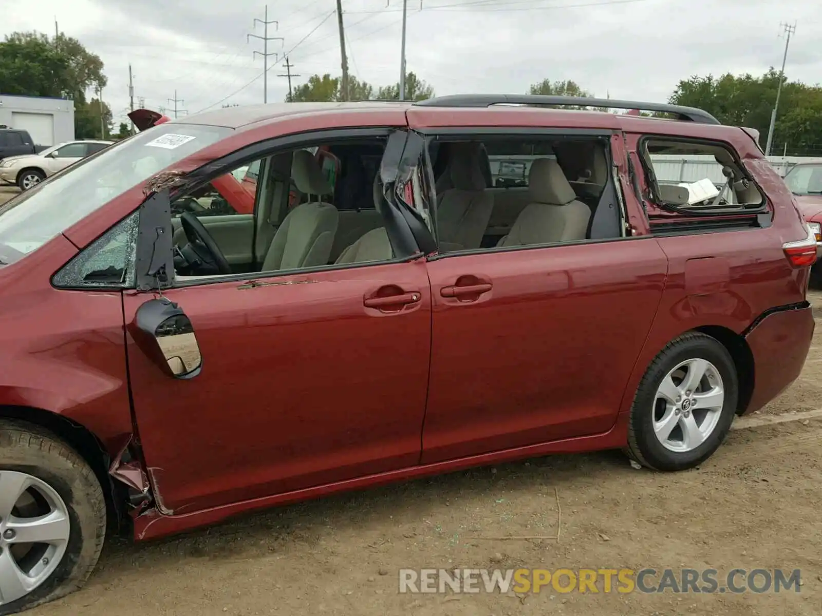 9 Фотография поврежденного автомобиля 5TDKZ3DC5KS968177 TOYOTA SIENNA LE 2019