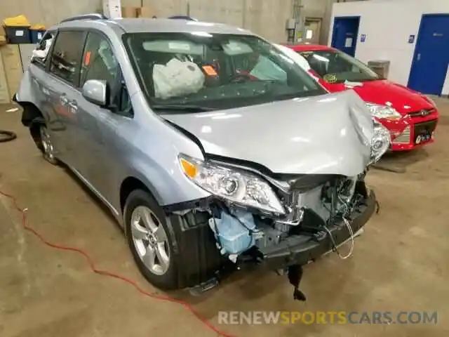 1 Photograph of a damaged car 5TDKZ3DC3LS024170 TOYOTA SIENNA LE 2020