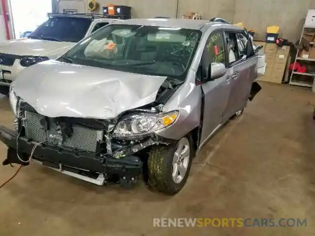 2 Photograph of a damaged car 5TDKZ3DC3LS024170 TOYOTA SIENNA LE 2020