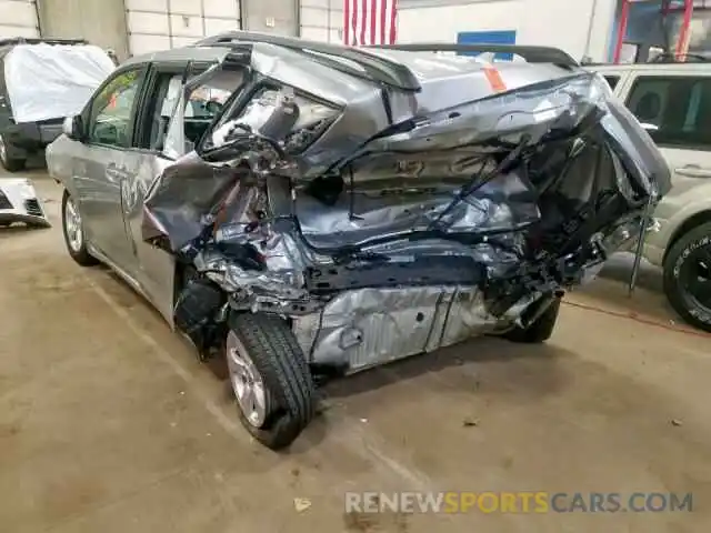 3 Photograph of a damaged car 5TDKZ3DC3LS024170 TOYOTA SIENNA LE 2020