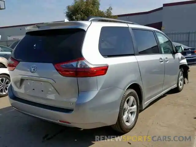 4 Фотография поврежденного автомобиля 5TDKZ3DCXLS038776 TOYOTA SIENNA LE 2020