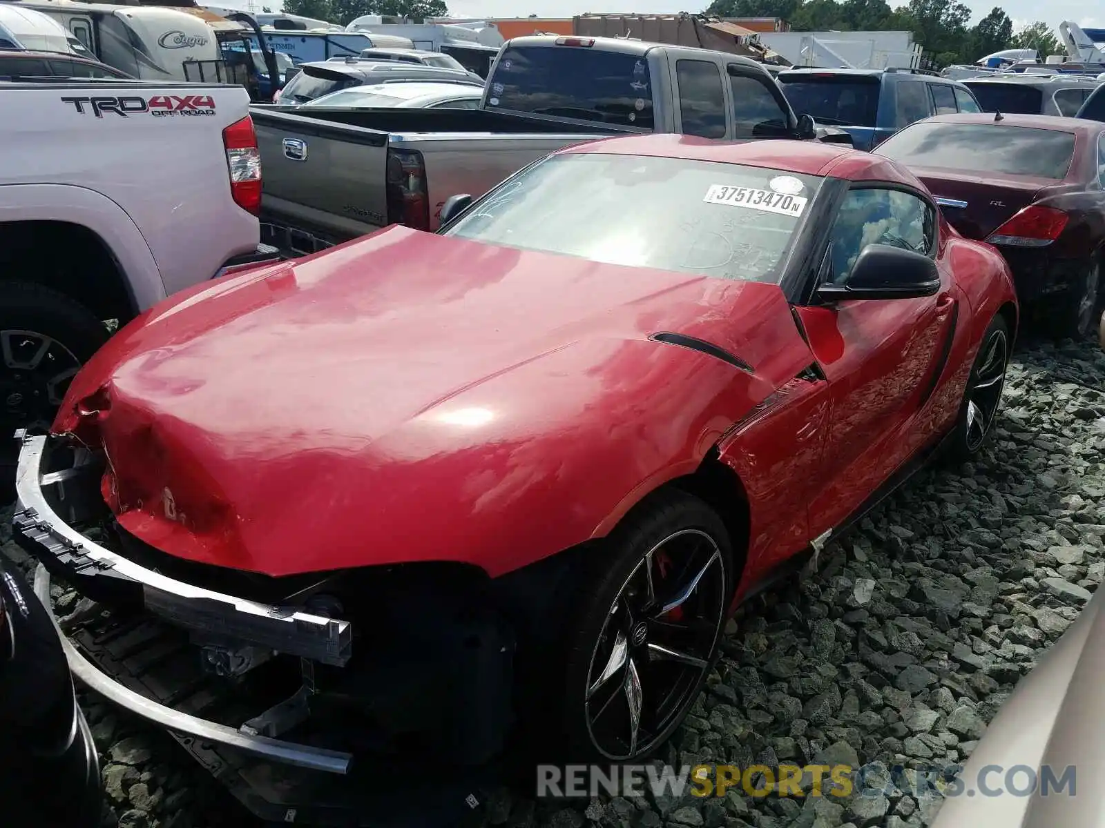 2 Photograph of a damaged car WZ1DB4C00LW032352 TOYOTA SUPRA 2020