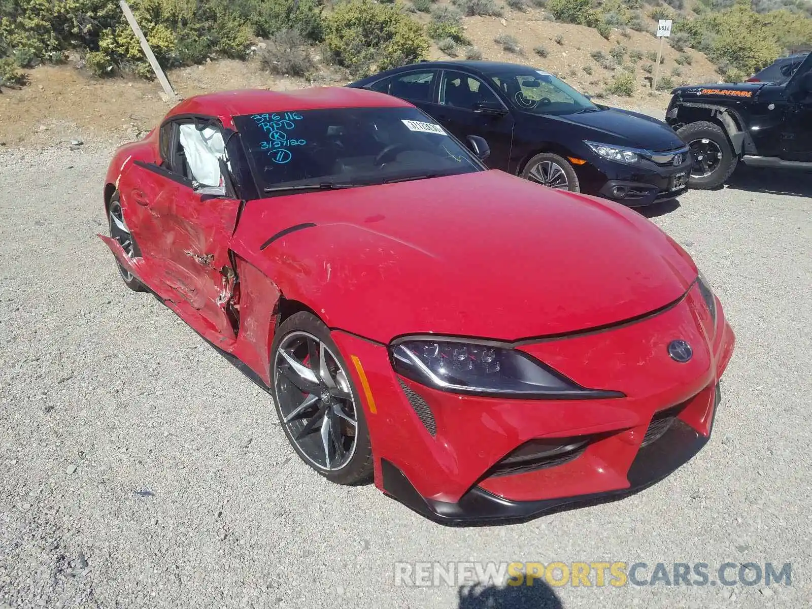 1 Photograph of a damaged car WZ1DB4C01LW024695 TOYOTA SUPRA 2020