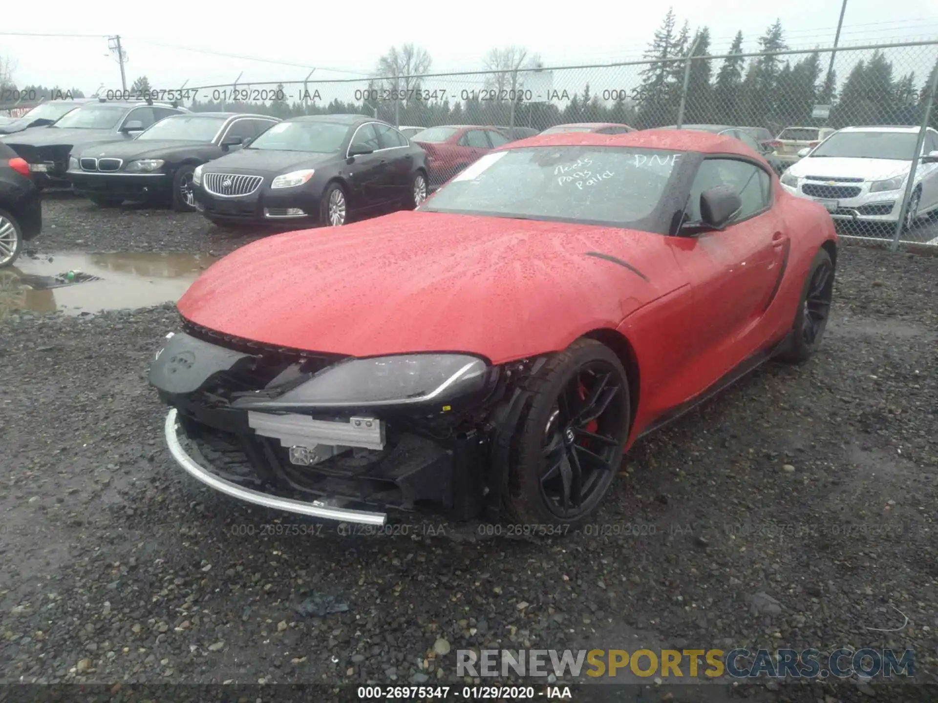 2 Photograph of a damaged car WZ1DB4C04LW020298 TOYOTA SUPRA 2020