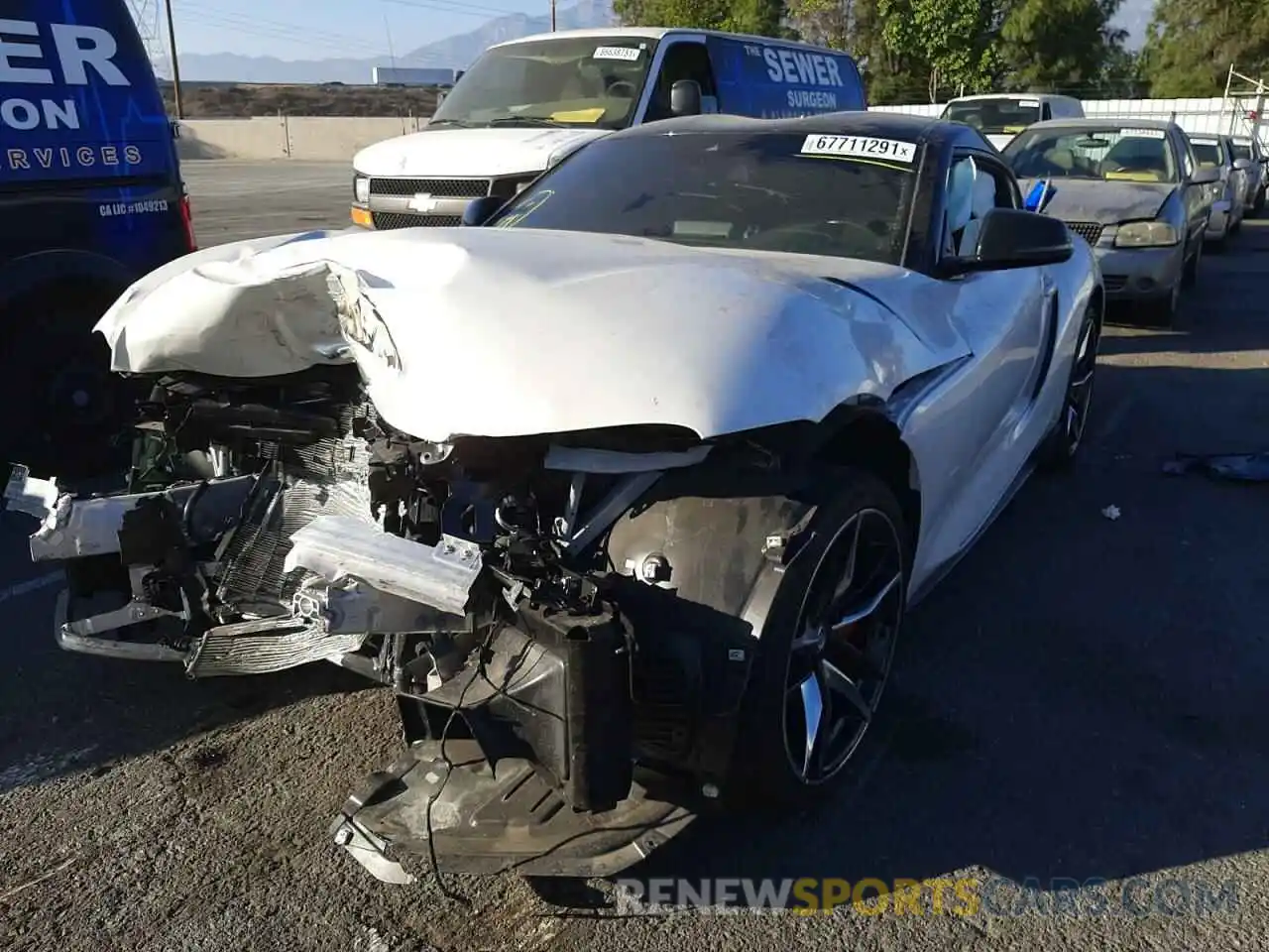 2 Photograph of a damaged car WZ1DB4C05LW031973 TOYOTA SUPRA 2020