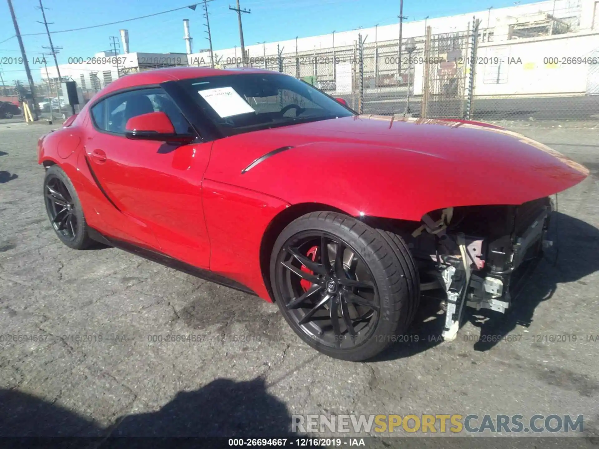 1 Photograph of a damaged car WZ1DB4C09LW021740 TOYOTA SUPRA 2020