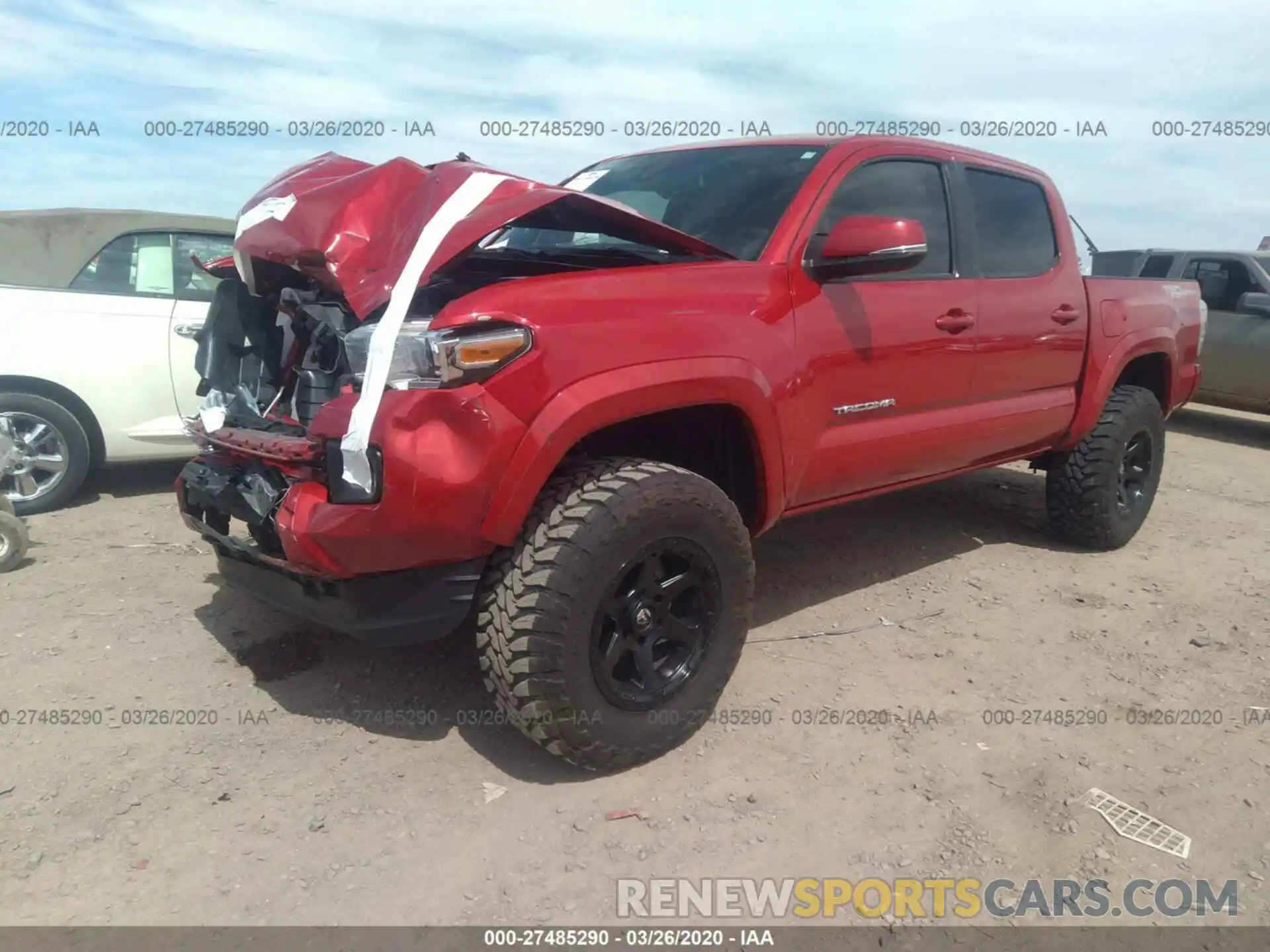 2 Photograph of a damaged car 3TMAZ5CN0KM084853 TOYOTA TACOMA 2019