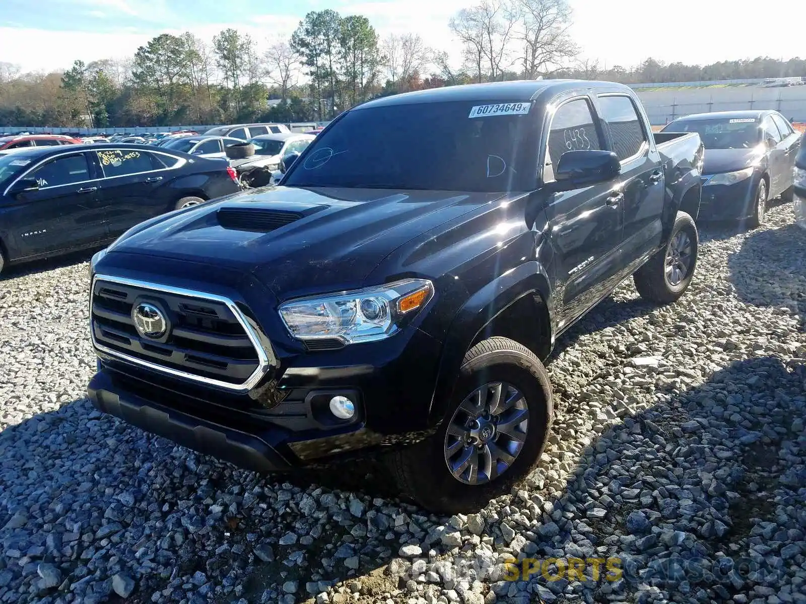 2 Photograph of a damaged car 3TMAZ5CN0KM087364 TOYOTA TACOMA 2019