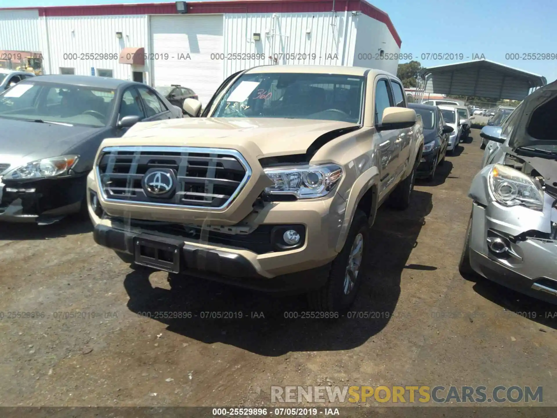 2 Photograph of a damaged car 3TMAZ5CN0KM090796 TOYOTA TACOMA 2019