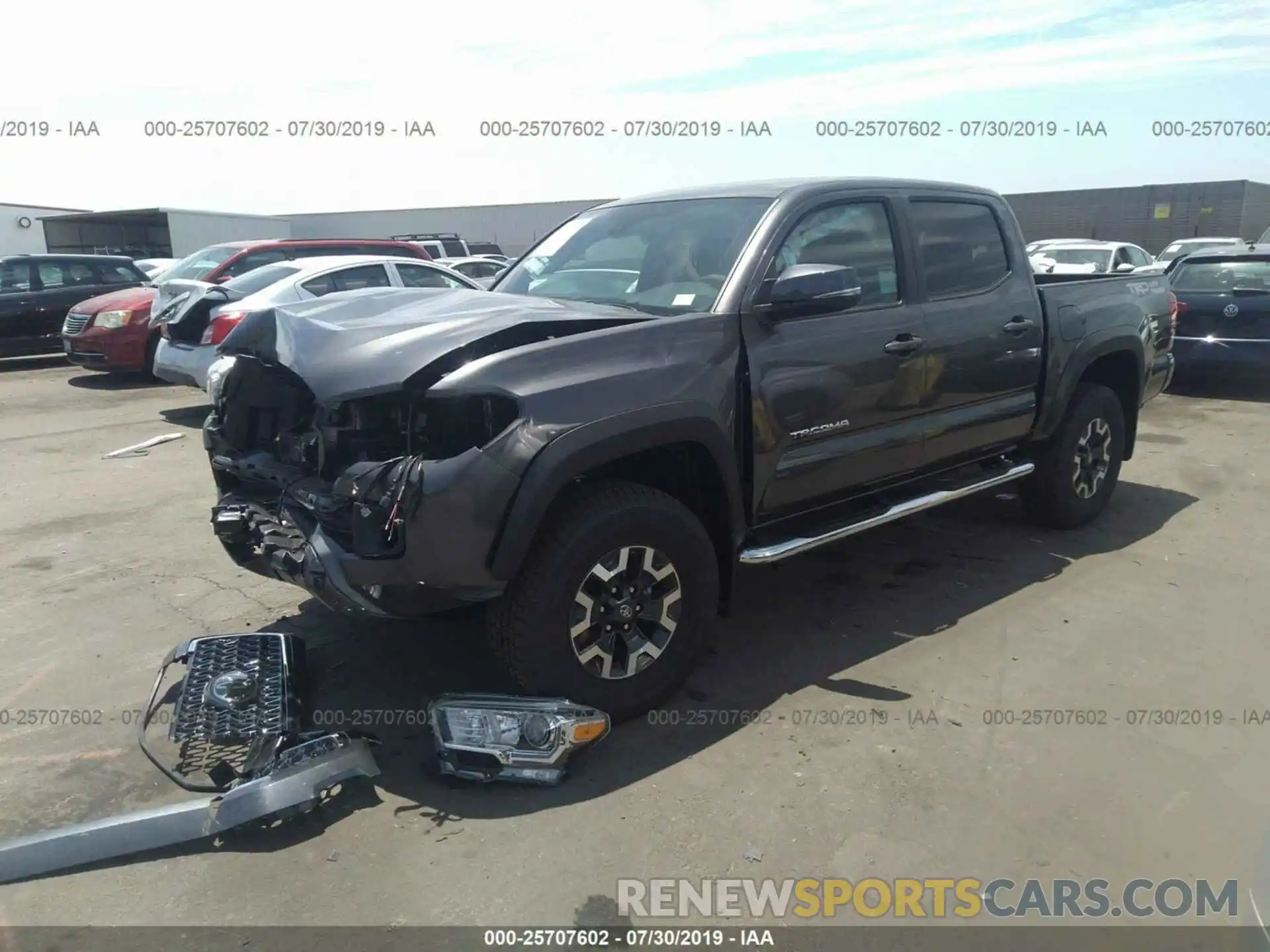 2 Photograph of a damaged car 3TMAZ5CN0KM098994 TOYOTA TACOMA 2019