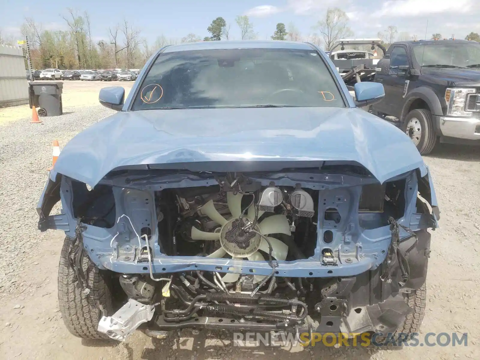 7 Photograph of a damaged car 3TMAZ5CN0KM110447 TOYOTA TACOMA 2019