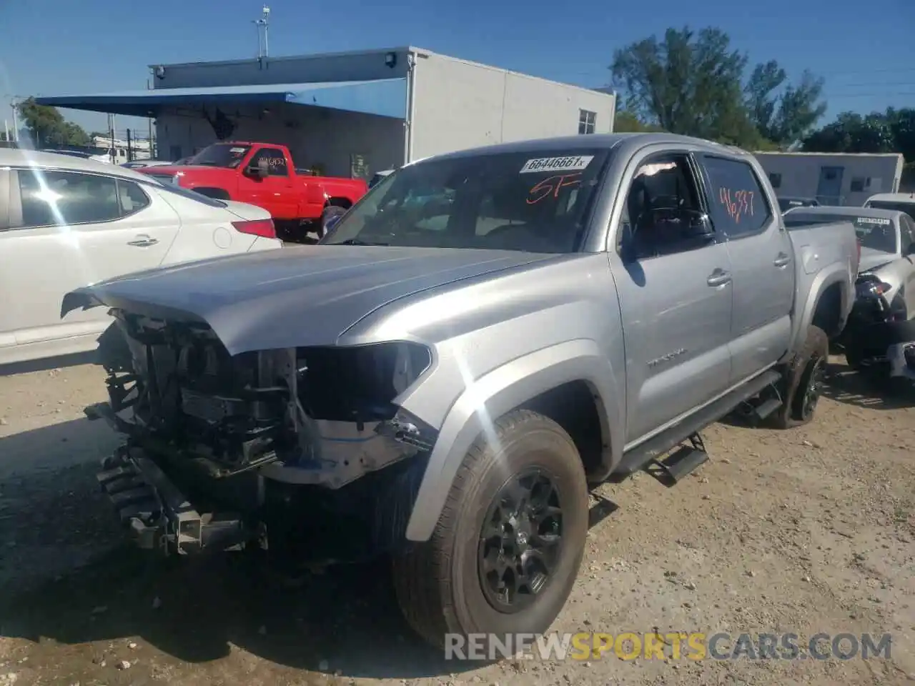 2 Photograph of a damaged car 3TMAZ5CN0KM110741 TOYOTA TACOMA 2019