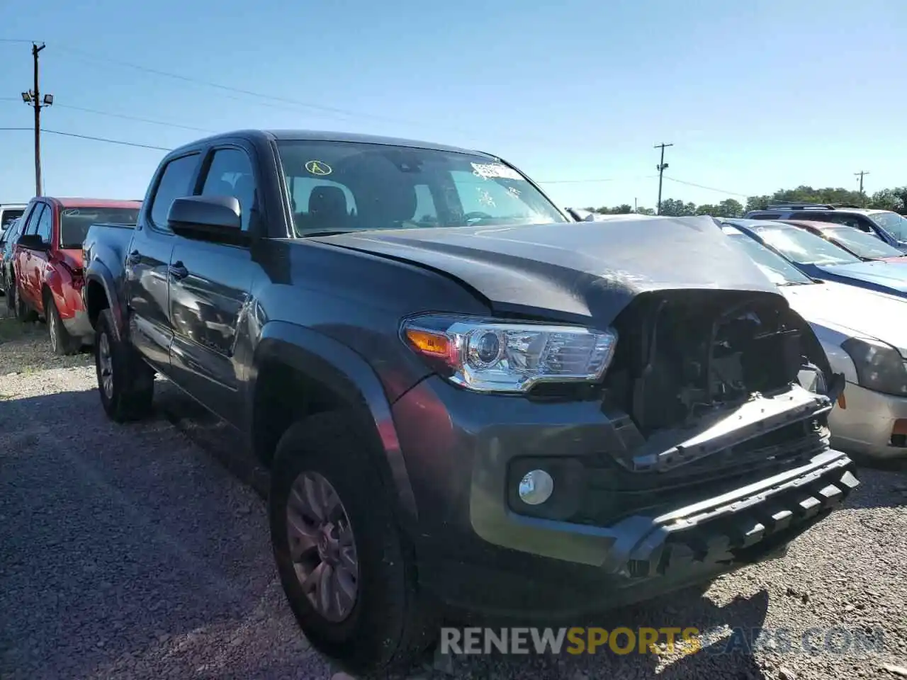 1 Photograph of a damaged car 3TMAZ5CN0KM111534 TOYOTA TACOMA 2019