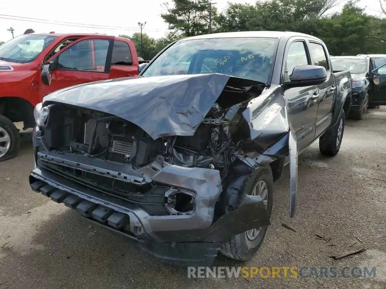 2 Photograph of a damaged car 3TMAZ5CN0KM111534 TOYOTA TACOMA 2019