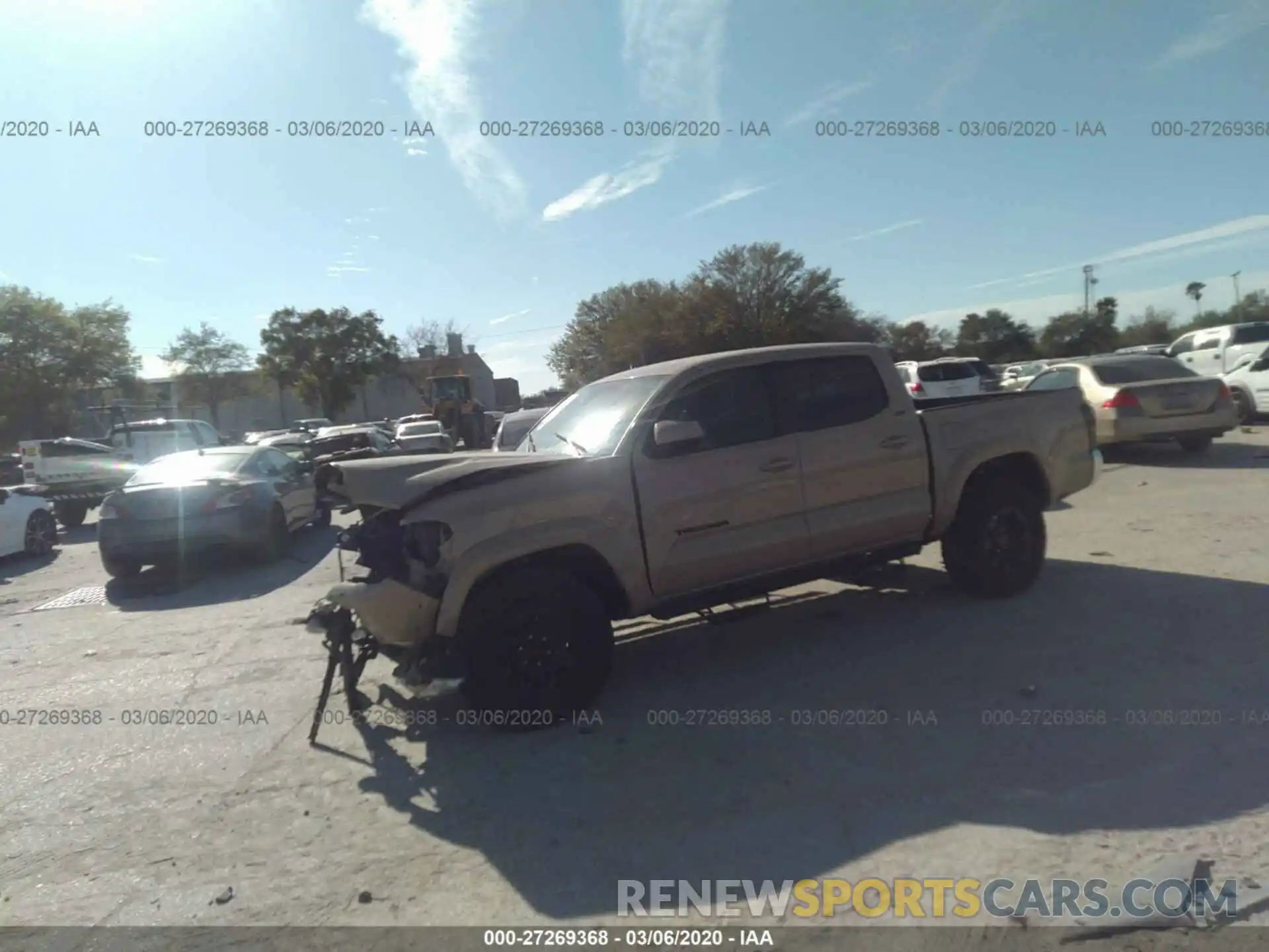 2 Photograph of a damaged car 3TMAZ5CN1KM078852 TOYOTA TACOMA 2019