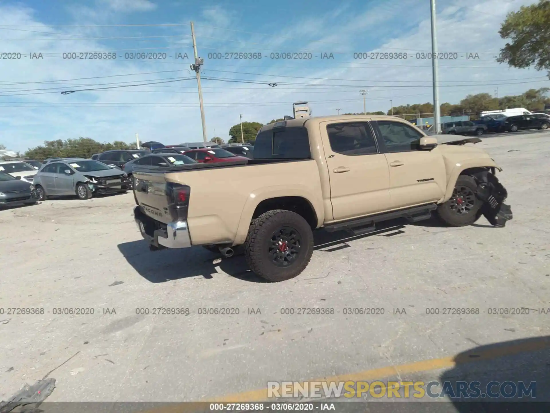 4 Photograph of a damaged car 3TMAZ5CN1KM078852 TOYOTA TACOMA 2019