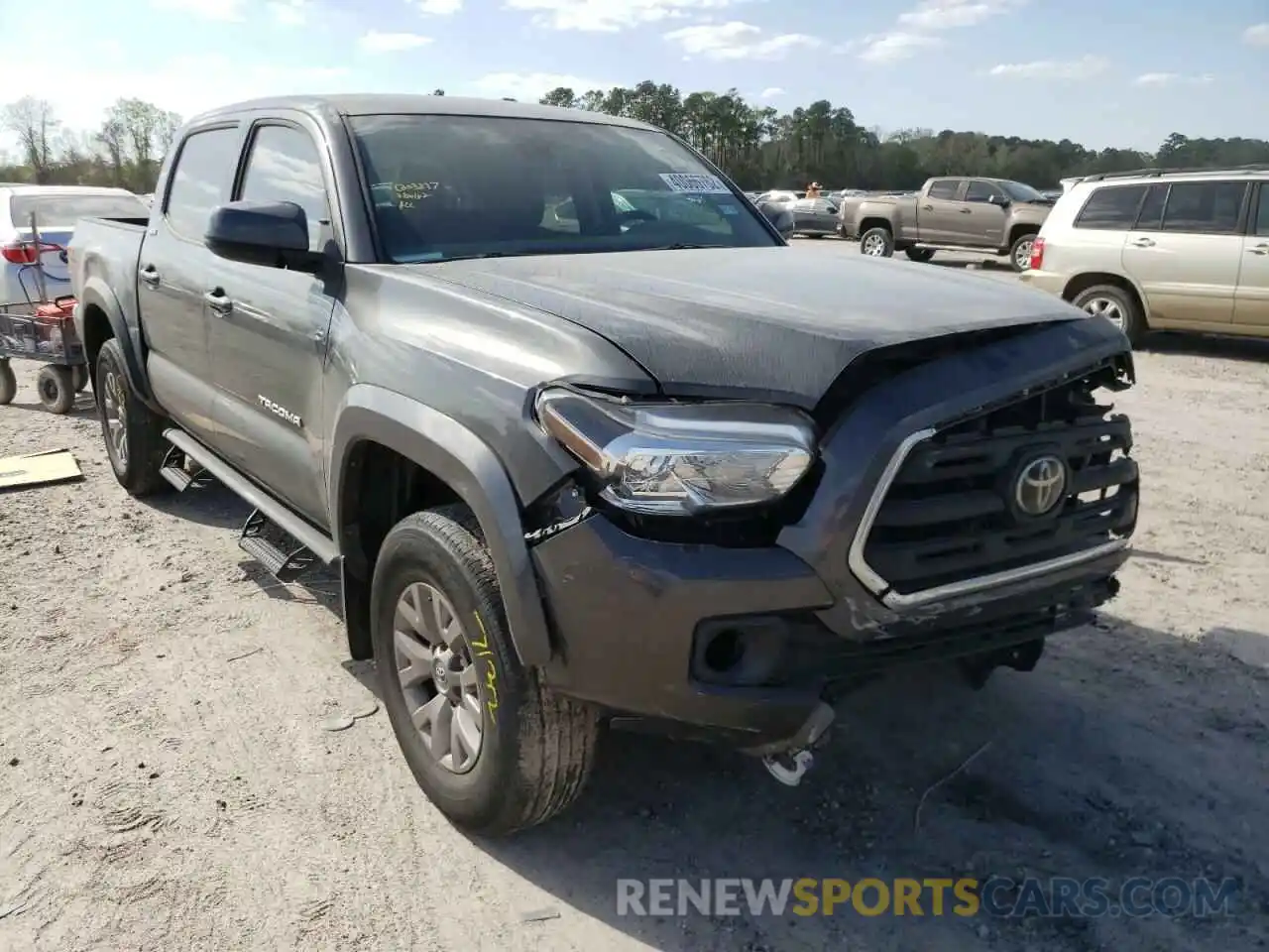 1 Photograph of a damaged car 3TMAZ5CN1KM080018 TOYOTA TACOMA 2019