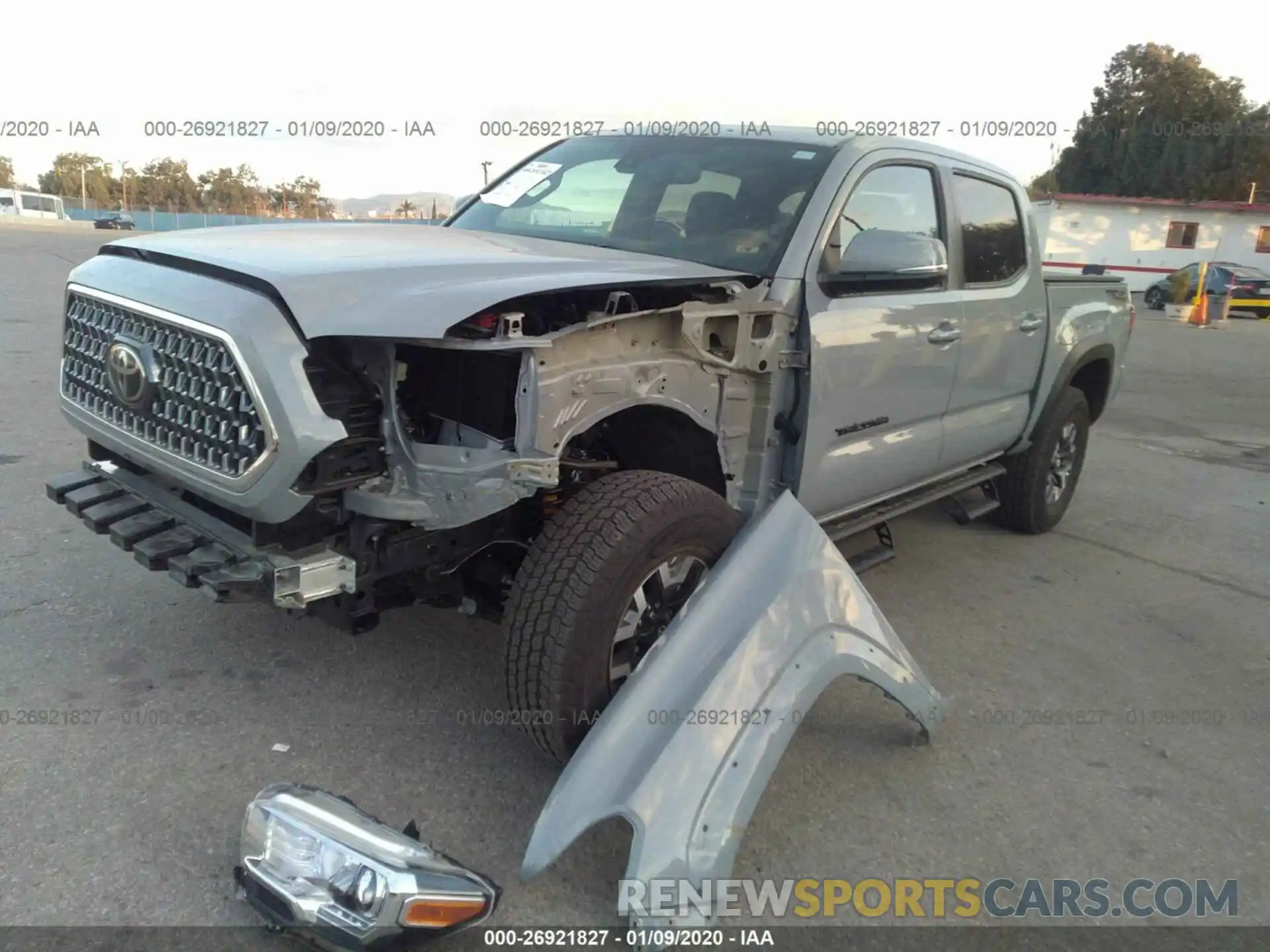 2 Photograph of a damaged car 3TMAZ5CN1KM084862 TOYOTA TACOMA 2019