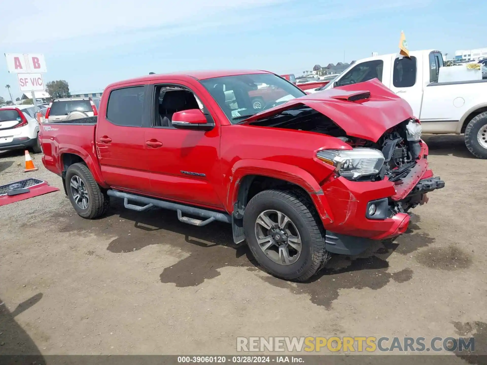 1 Photograph of a damaged car 3TMAZ5CN1KM088409 TOYOTA TACOMA 2019