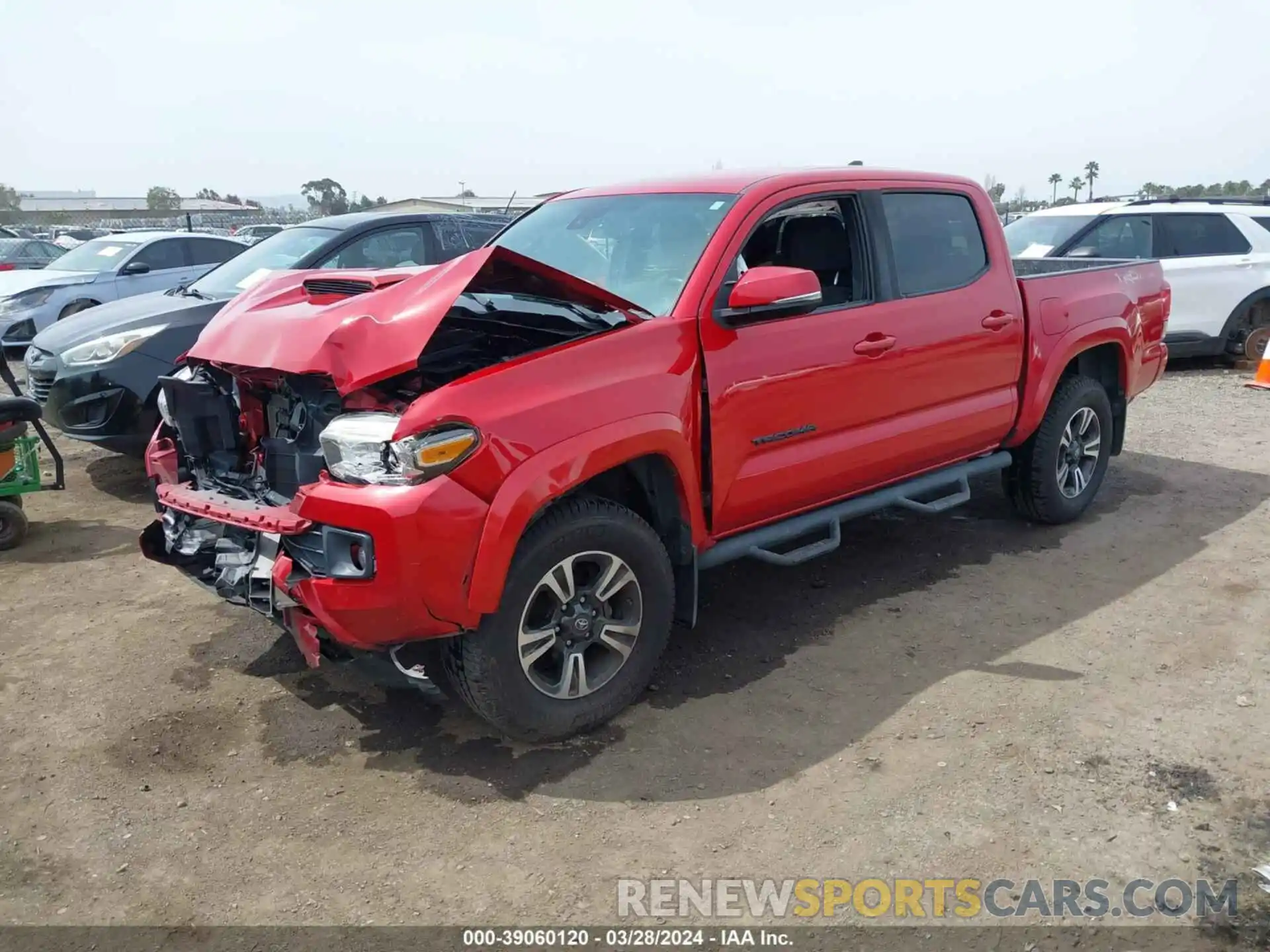 2 Photograph of a damaged car 3TMAZ5CN1KM088409 TOYOTA TACOMA 2019