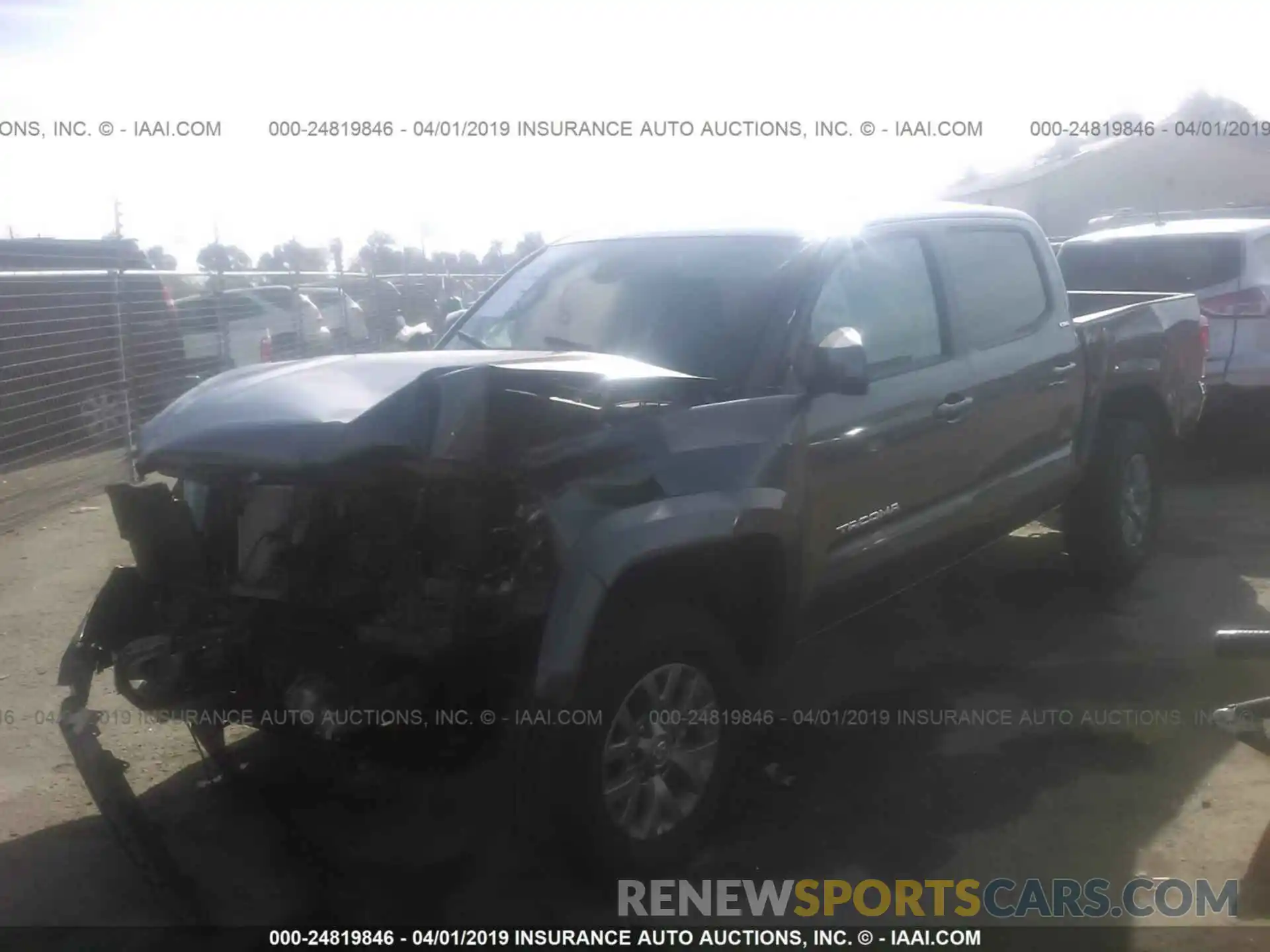 2 Photograph of a damaged car 3TMAZ5CN1KM088488 TOYOTA TACOMA 2019