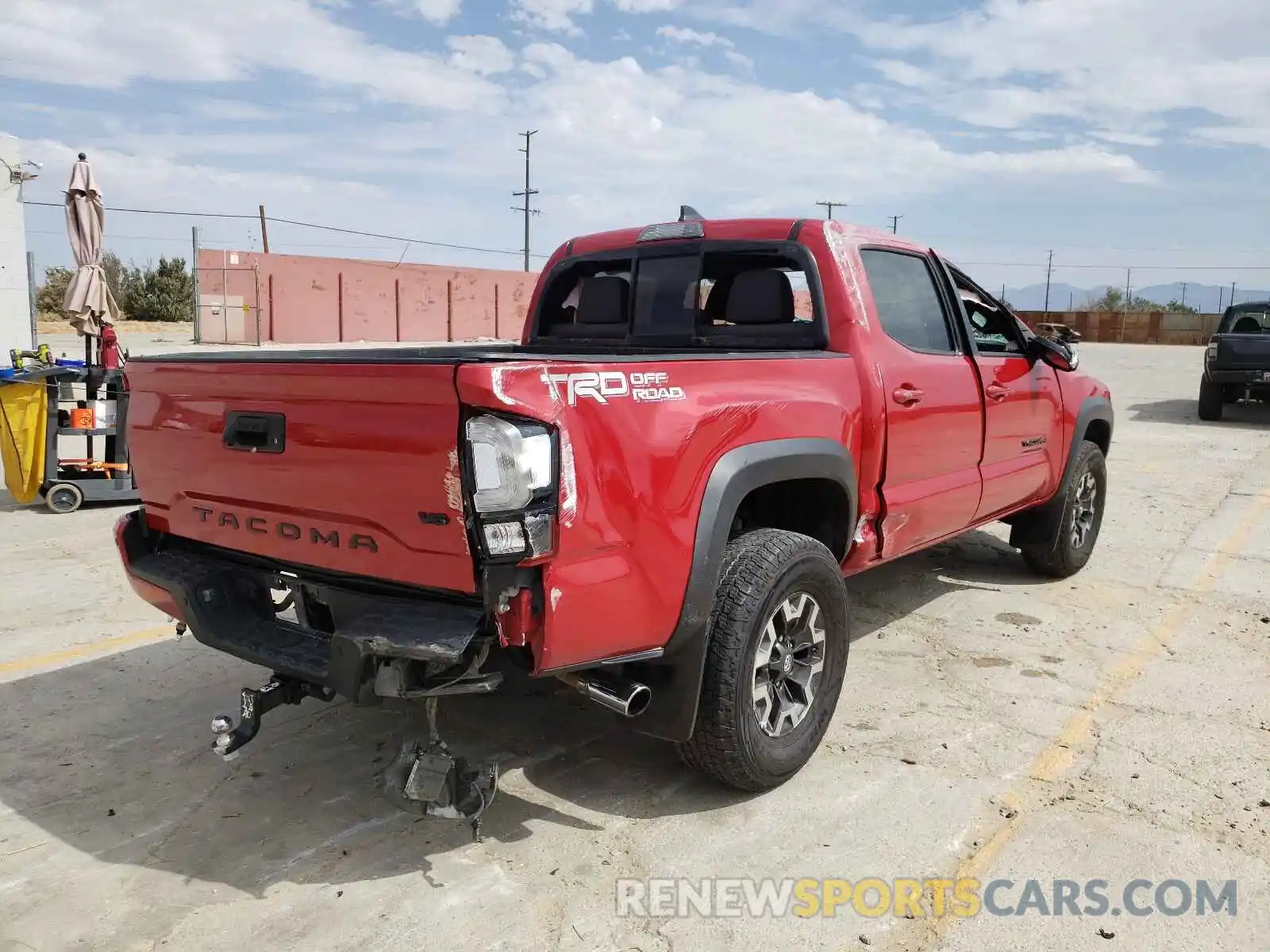 4 Photograph of a damaged car 3TMAZ5CN1KM089091 TOYOTA TACOMA 2019