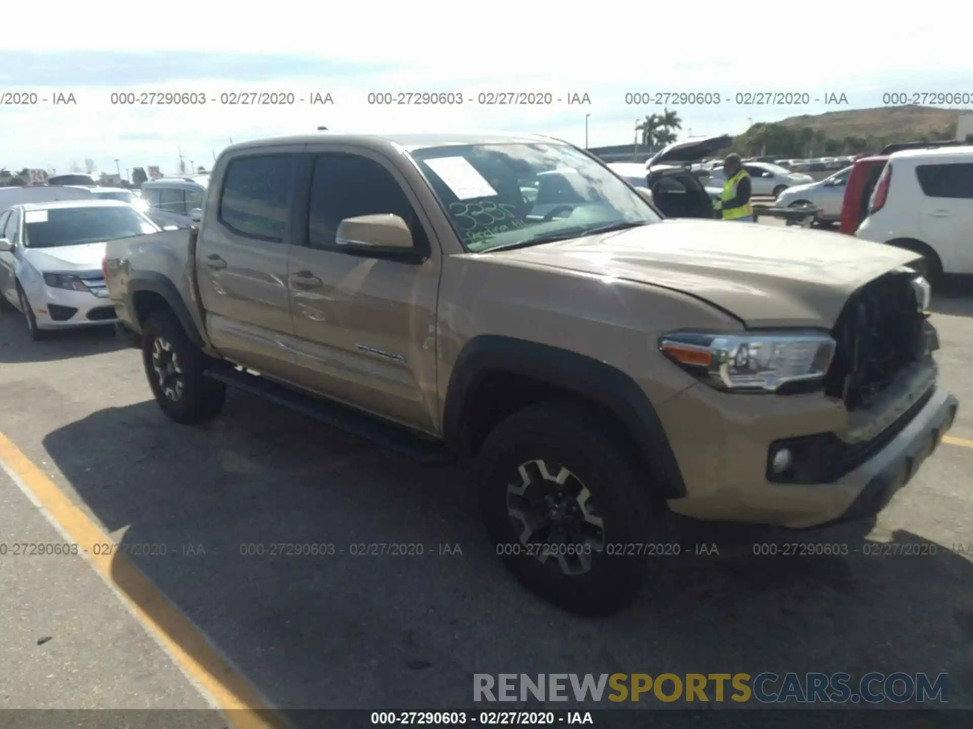 1 Photograph of a damaged car 3TMAZ5CN1KM090922 TOYOTA TACOMA 2019