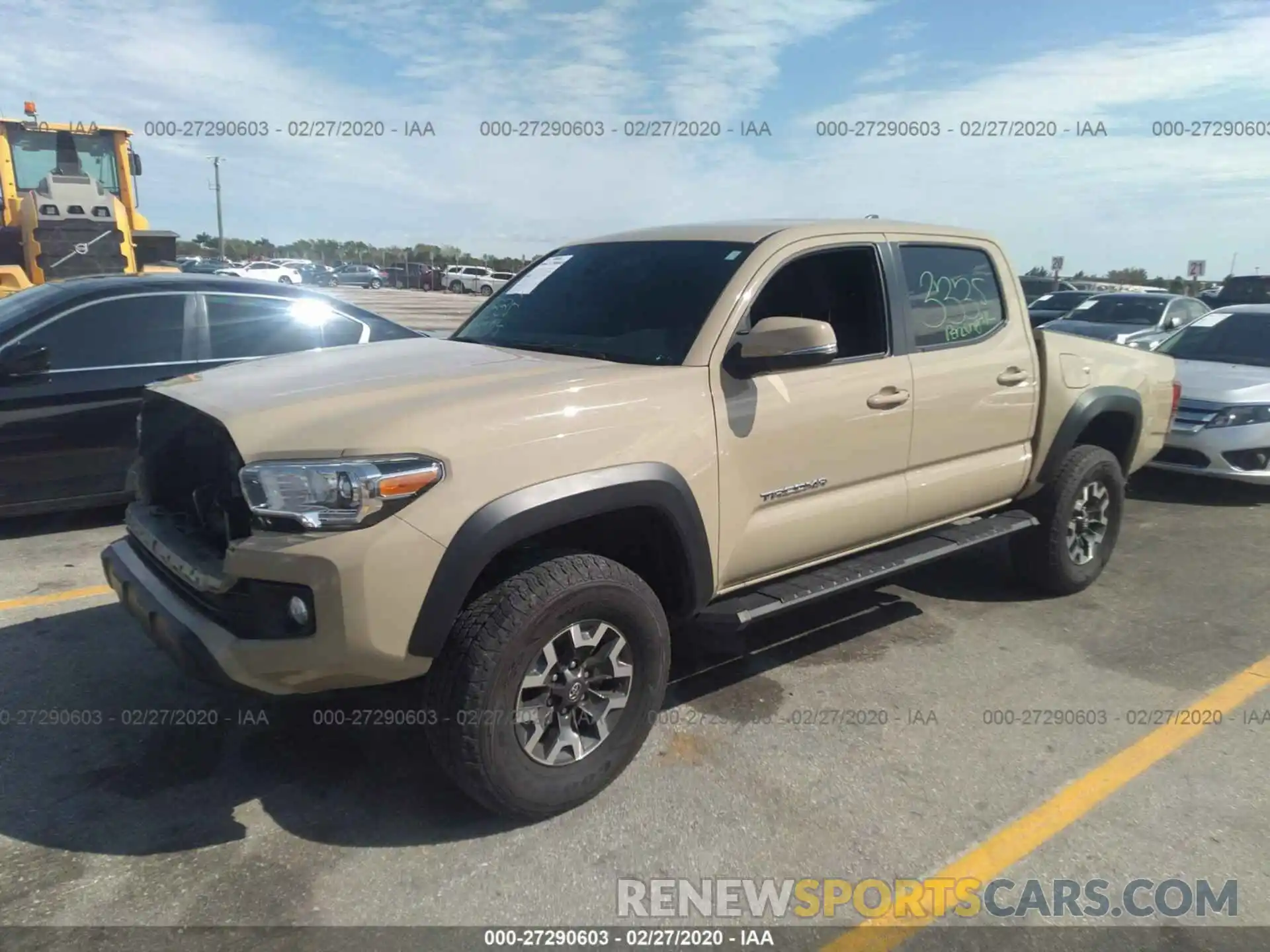 2 Photograph of a damaged car 3TMAZ5CN1KM090922 TOYOTA TACOMA 2019