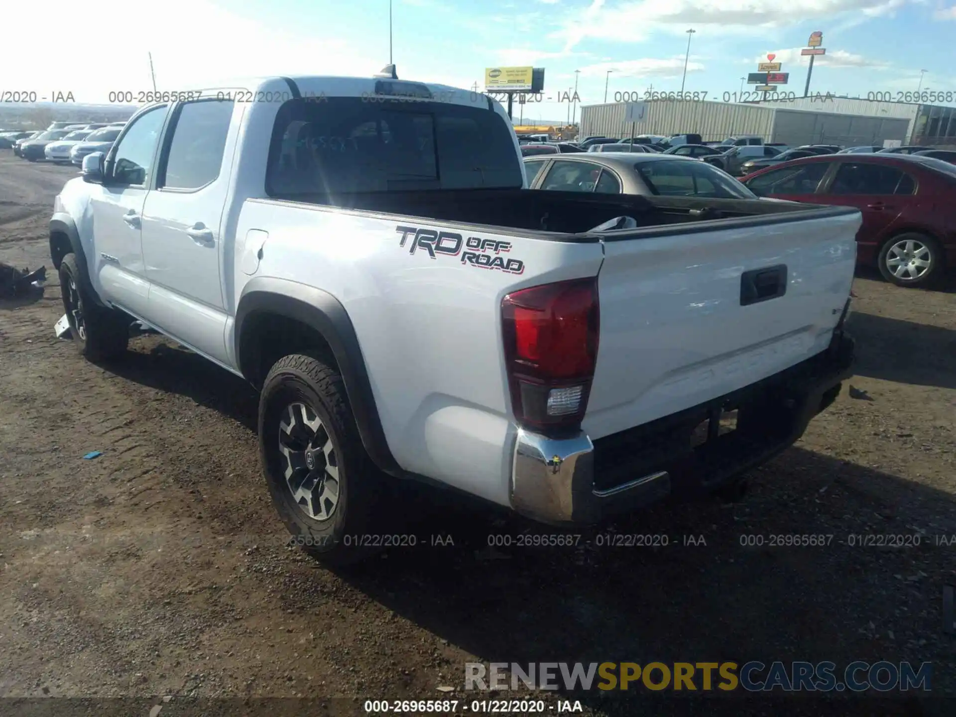 3 Photograph of a damaged car 3TMAZ5CN1KM091603 TOYOTA TACOMA 2019