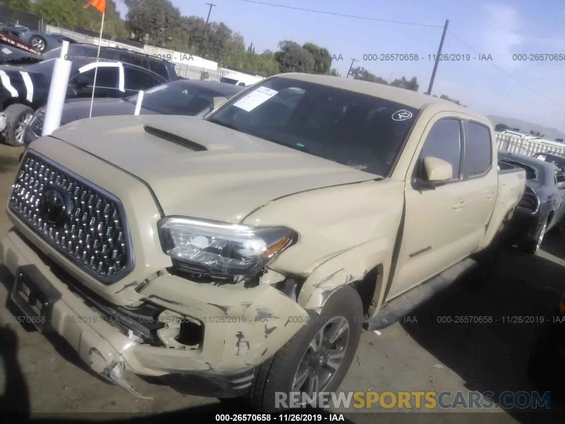 2 Photograph of a damaged car 3TMAZ5CN1KM092010 TOYOTA TACOMA 2019