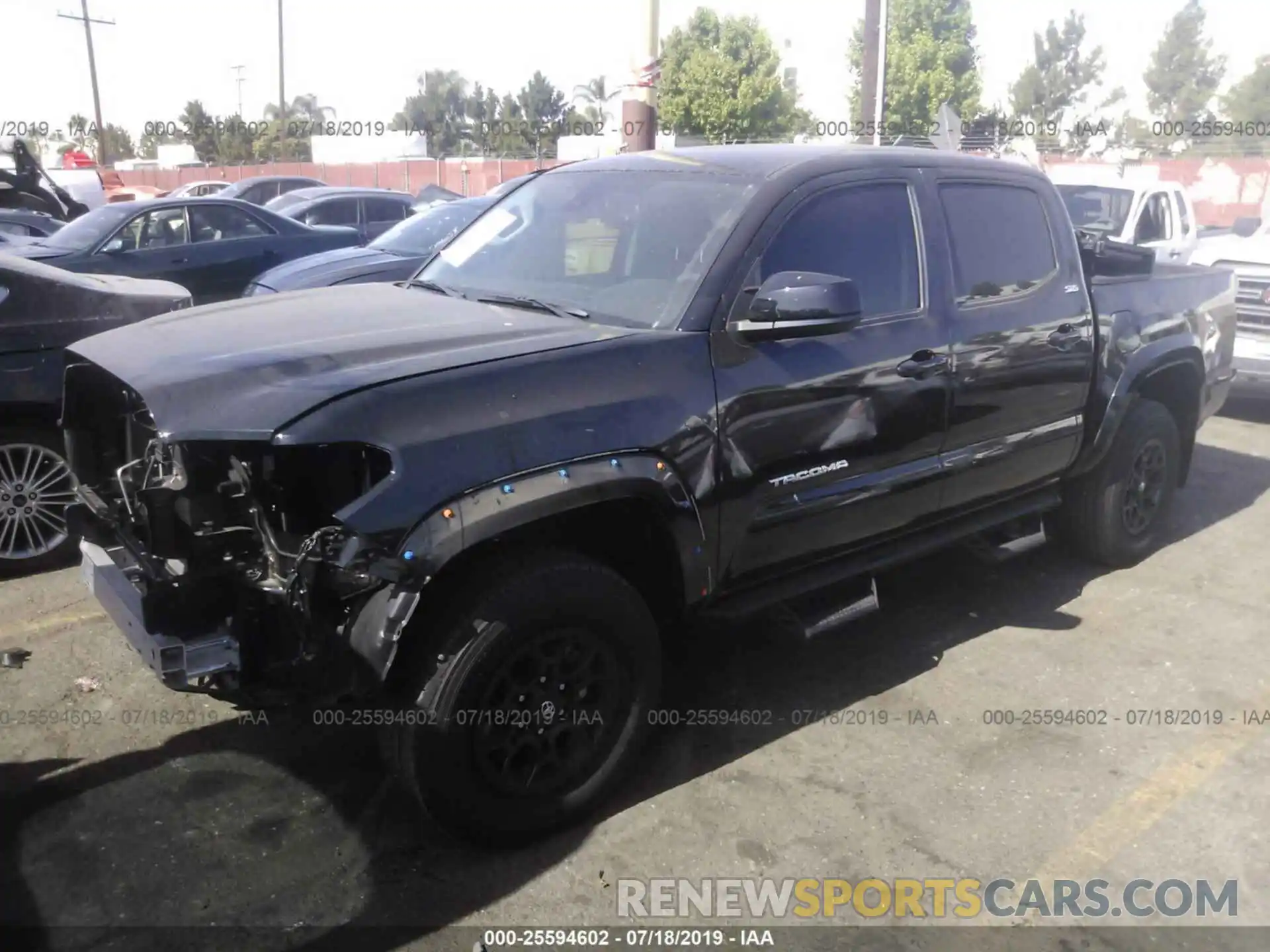 2 Photograph of a damaged car 3TMAZ5CN1KM093562 TOYOTA TACOMA 2019