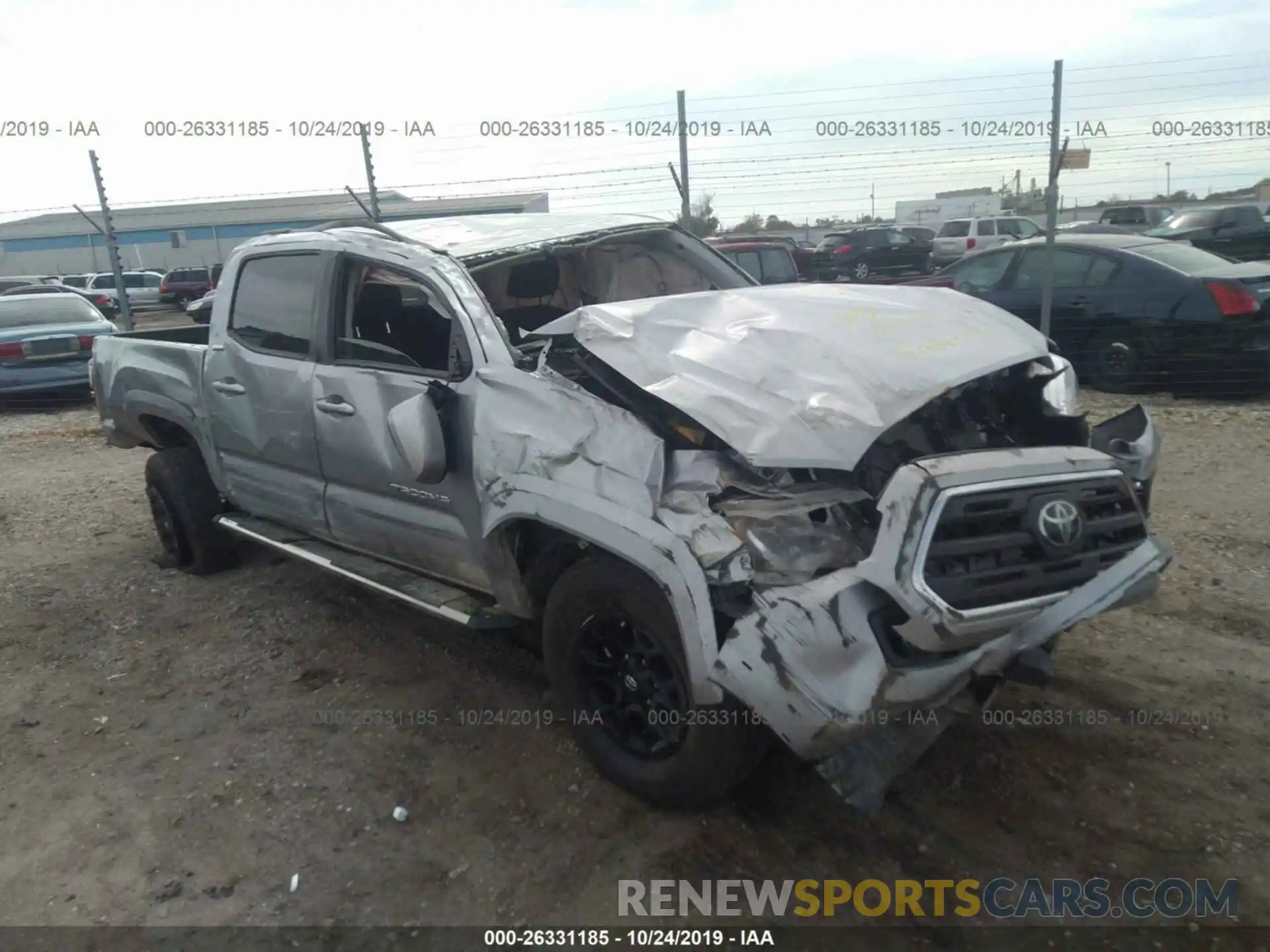 1 Photograph of a damaged car 3TMAZ5CN1KM093836 TOYOTA TACOMA 2019