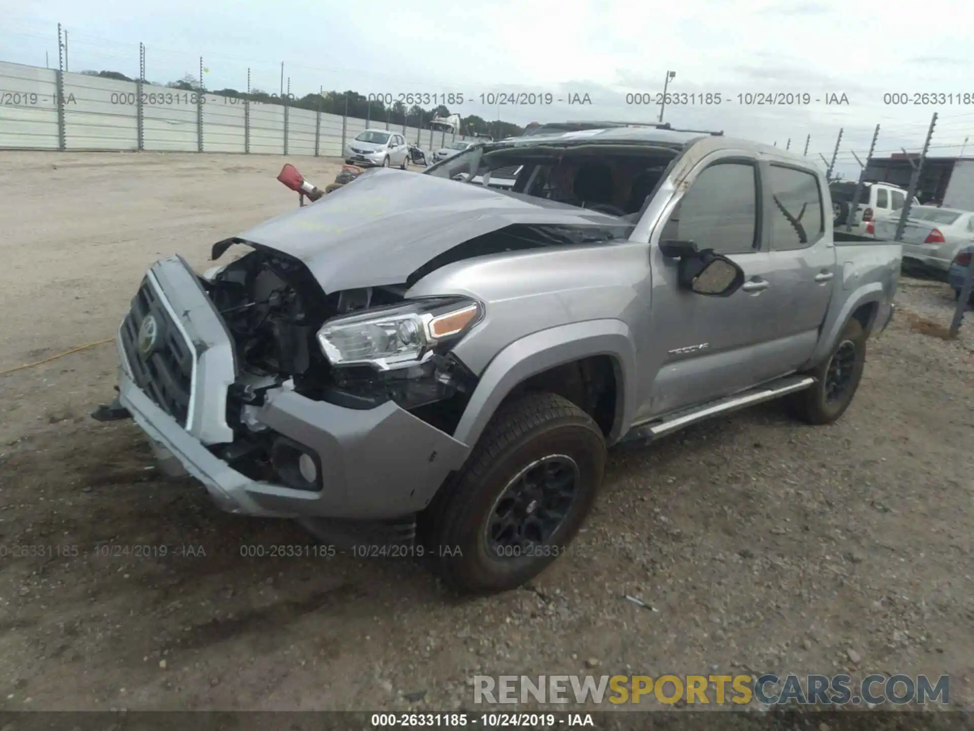 2 Photograph of a damaged car 3TMAZ5CN1KM093836 TOYOTA TACOMA 2019