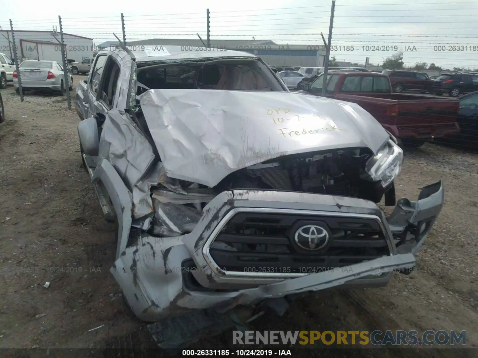 6 Photograph of a damaged car 3TMAZ5CN1KM093836 TOYOTA TACOMA 2019