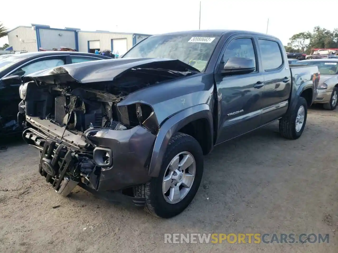 2 Photograph of a damaged car 3TMAZ5CN1KM095070 TOYOTA TACOMA 2019